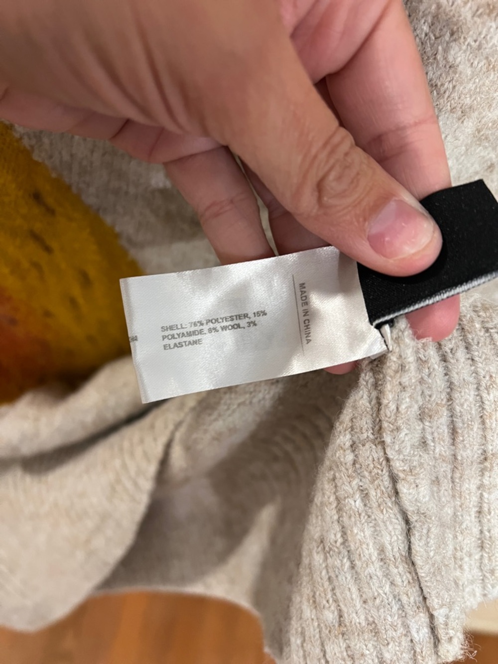 Cider Pear Sweater Vest Size Large Cozy Knit Fruit Graphic Neutral - Picture 4 of 12